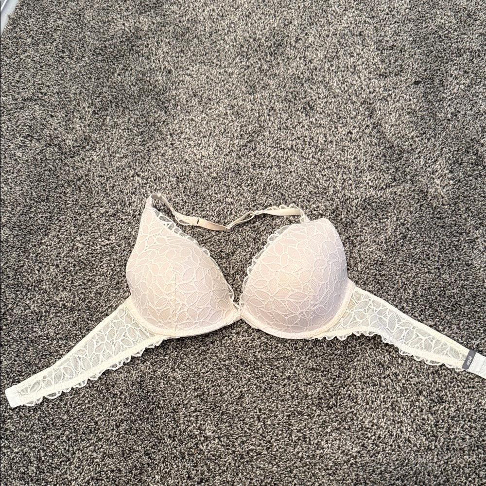 Aerie halter top white bra